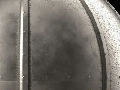 Metal panel Materials 1- 3 Metal panel Pbr 4k Seamless Low-poly 3D model