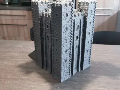 Old Norman Fort Tabletop Terrain 28 MM 3D print model
