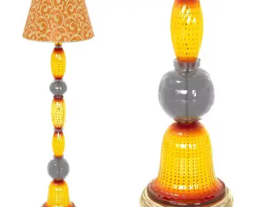 Arte Di Murano Viola Floor lamp 3D model