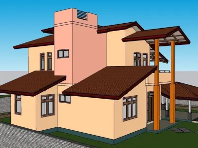 South Asian House P3 3D model