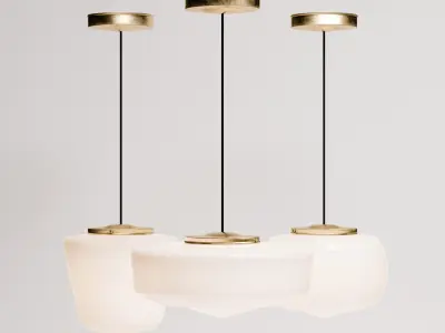 Pendant Lights Set 01 Low-poly 3D model