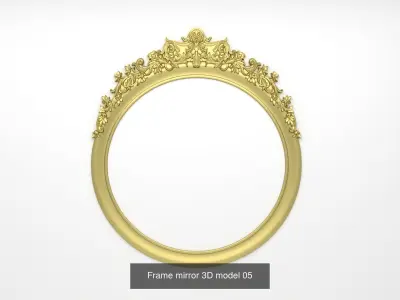  frames mirror set 3D Model Collection01 3D Model Pack