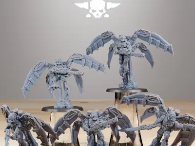 Scavenger Strikers 10 minis 3D print model