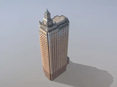 MSK Building 53 Low-poly 3D model
