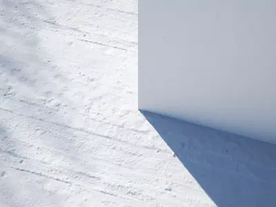 Road in snow seamless texture 3D model