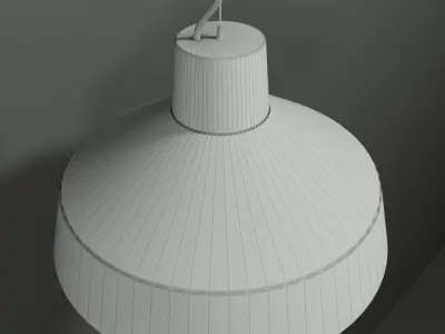 Gypsum Lamp Low-poly 3D model