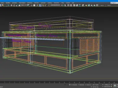 Food Stall KIOSK 3D model