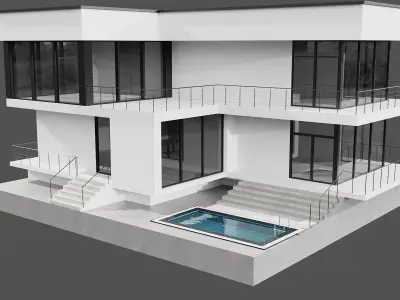 MODERN HOUSE NO22 A 3D model