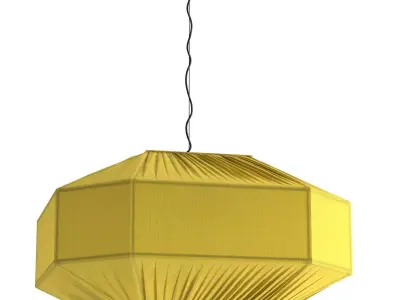 Ruemmler Pendant fixture Honey Silk 3D model
