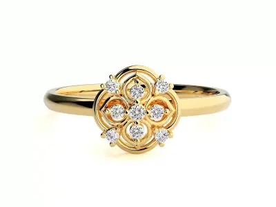Women ring 3D print model 71