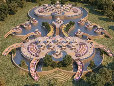 0029 - Creative Swimming Pool - 2D Plans - 3D Files 3D model