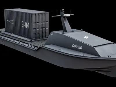  Cipher Saronic - Unmanned Robotic Autonomous Surface Vessel PBR 