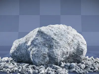 Realistic Boulder Collection 01 3D model