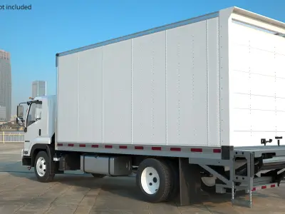  Isuzu FTR Vehicle Cargo Transporter 2025 White Simplified 