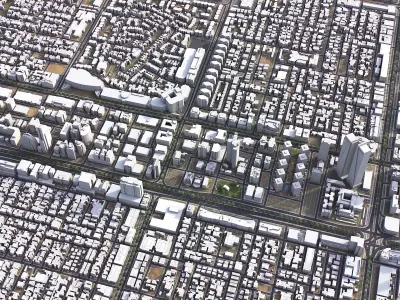 Riyadh - 3D City Model Low-poly 3D model