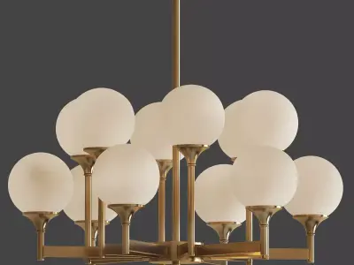 Ball Valley Chandelier 3D model
