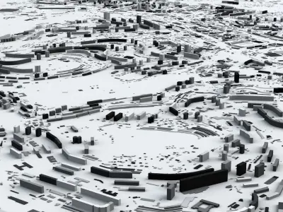 Vladivostok Streets and Buildings 3D model