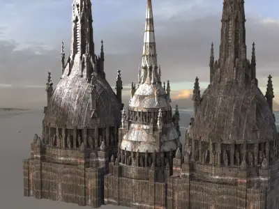 Barbarian Twin Towers 2 designs  3D model