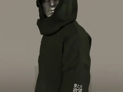 Outfit for a guy street wear 3D model