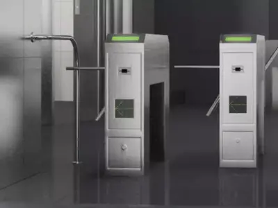 Entrance Access Control whith poles 3D model