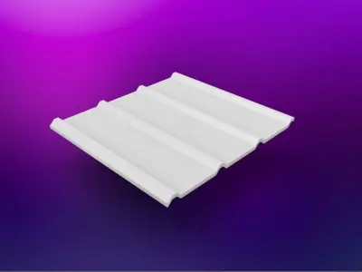 metal roofing panel 3D print model
