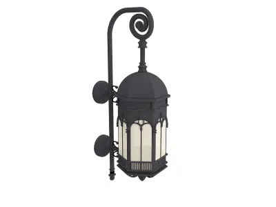 Street Lamp Low-poly 3D model 39