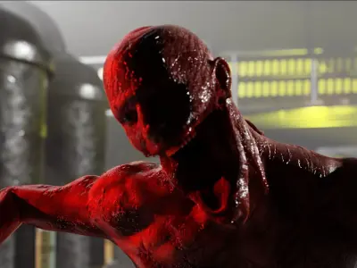 Dead Space Necromorph Walker Low-poly 3D model