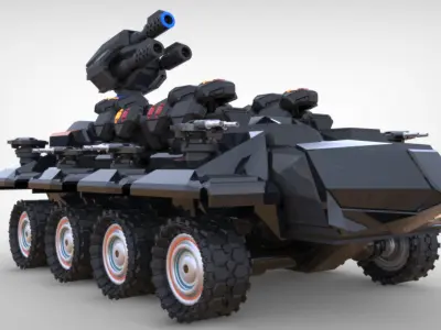 PG Behemoth Rail Gun 3D model