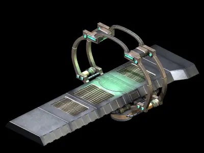 Spaceship - Space Time Bridge 01 3D model