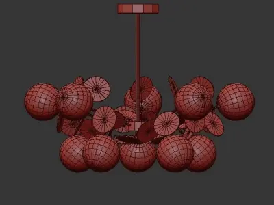 Matiss Chandelier GOLD 3D model