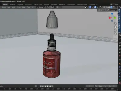 hair serum Low-poly 3D model