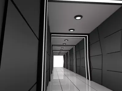 Hallway 3D model