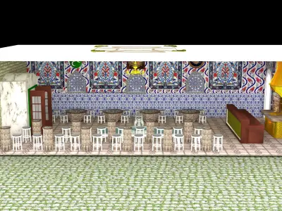 Ottoman Restaurant 4K 3D model