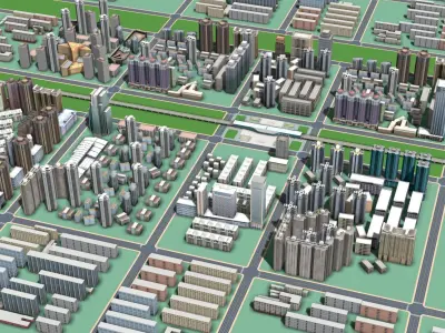 shu zhou railway station 3D model