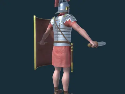 Septimus roman legionnaire game model Low-poly 3D model