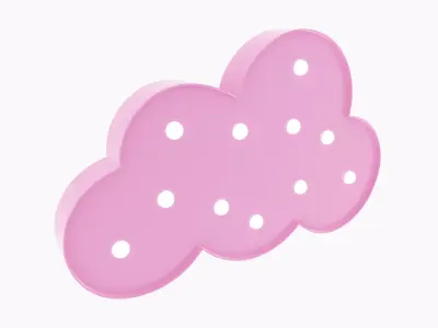 Cloud-shaped Nightlight 3D model
