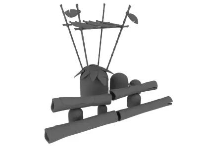 Tropical seatings 3D model