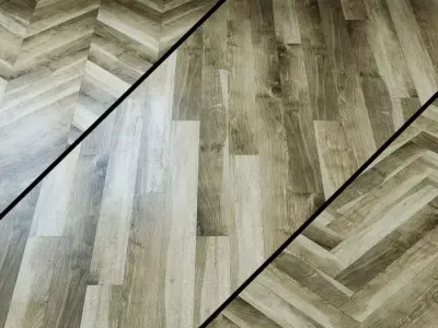 Quartz-vinyl tile Alpine Floor Ultra ECO5-18 Forest oak Article 3D model