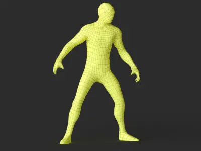 Spider Man 3d Model Scan  Low-poly 3D model