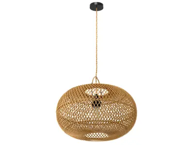 Wholly Pendant Ceiling bamboo lamp Natural 3D model