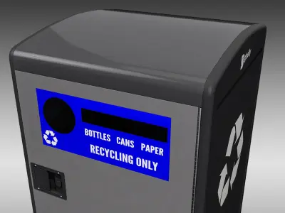 Bigbelly SC5 Single Station Low-poly 3D model