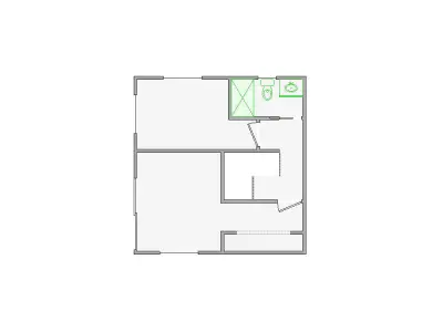  Detailed Interior Sketch - 251-500 SF - Xactimate - Matterport 3D model