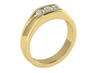 Solitaire Women Engagement Ring 3dm STl OBJ FBX Render 3D print model