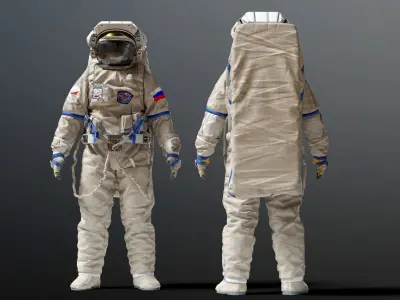 SPACESUIT Russian Orlan 3D model