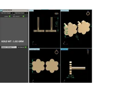 Women Earrings 3D print model