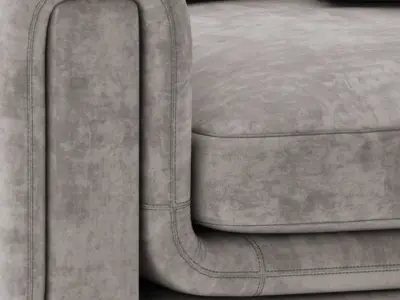 Roche Bobois UNDERLINE Armchair 3D model