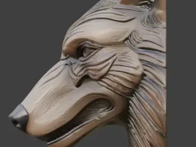 Viking Animal Totem 3D Model v03 Low-poly 3D model