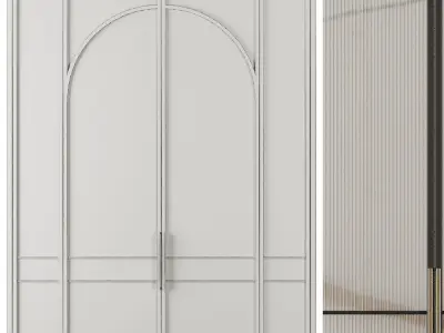 Entrance door set19 3D model