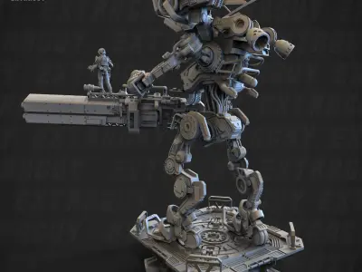 Titan Walker Poseable 100mm 3D print model