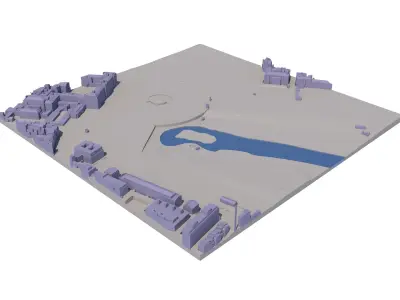 London city tile Level 2 block TQ2979 North West 3D model